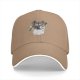 Black baseball cap with Trash Club graphic featuring cartoon mouse in trash can