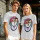 Olive T-Shirt With Classical Bust Ramen Bowl Art Print