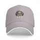 Black Baseball Cap With Reckoning Cat Skeleton Pentagram Art