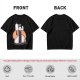 Olive t-shirt with Snoopy and Woodstock sushi print