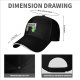 Black baseball cap with 'Humans Are A Virus' alien unicorn graphic