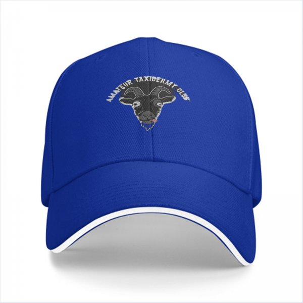Amateur Taxidermy Club Goat Head Graphic Baseball Cap