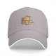 Black Baseball Cap With Cute Cat On Pizza Slice Graphic