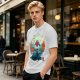 Hunter x Hunter Anime Graphic Tee with Sunset Landscape Art