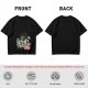 Olive T-Shirt With Raccoon Eating Pizza Trash Print Design