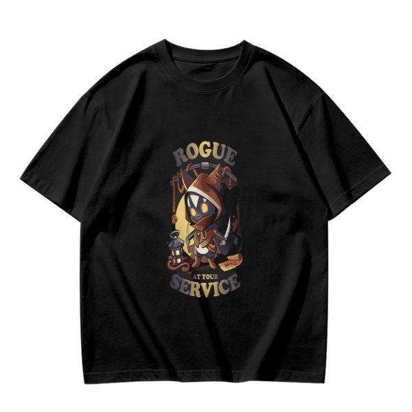 Rogue At Your Service Chibi Character Graphic T-Shirt