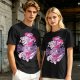 Olive Green T-Shirt With Fantasy Character Graphic Print