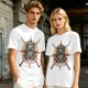Olive T-Shirt With Praise The Sun Knight Helmet Crossed Swords Artwork