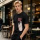 Olive T-Shirt With Ghost Holding 'Haunt The Rich' Protest Sign