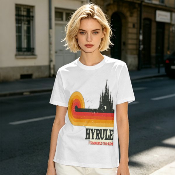 Hyrule Retro Castle Graphic T-Shirt For Fans
