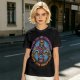 Olive t-shirt with skeleton warrior graphic and permission forgiveness text