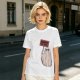 Olive T-Shirt With Ghost Holding 'Haunt The Rich' Protest Sign