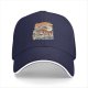 Black baseball cap with giant octopus attacking ocean waves graphic