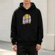 Black hoodie with 'Someday We'll All Be Dead!' retro star graphic