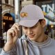 Black Baseball Cap With Funny Noah's Ark Cat Cartoon Print