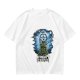 Olive T-Shirt with Fright Castle Skull Ghost Graphic