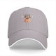 Black baseball cap with 'I MAY BE STUPID' and cute pug graphic