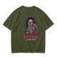 Olive Skeleton Overthink Forever Graphic T-Shirt