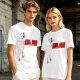 Olive T-Shirt With Metal Goose Solid Parody Graphic Print