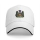 Black baseball cap with bunny ears egg hunt graphic design