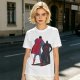 Olive T-shirt with Superman Laser Eyes Art Print