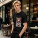 Olive T-Shirt with Tony Tony Chopper Lifting Weights Graphic