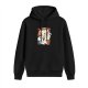 Black hoodie with 'Slow Foods' cute fast food animal graphic