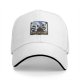 Black baseball cap with raccoon chef graphic and RACCACOOKIE text
