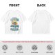 Olive Summer Umbrella Graphic T-Shirt with Retro Beach Illustration