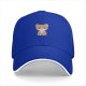Black Baseball Cap With Grumpy Orange Kitten Graphic