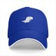 Black Baseball Cap With Cute Running T-Rex Dinosaur Graphic