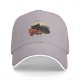 Black Baseball Cap With Lazy Cat Gaming Snack Print