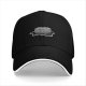 Black Baseball Cap With Melting Cake Graphic Design