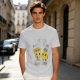 Olive T-shirt with Cute Pizza and Pineapple Cartoon Print