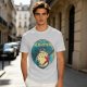 Olive T-shirt with Totoro Neighbor Graphic Print