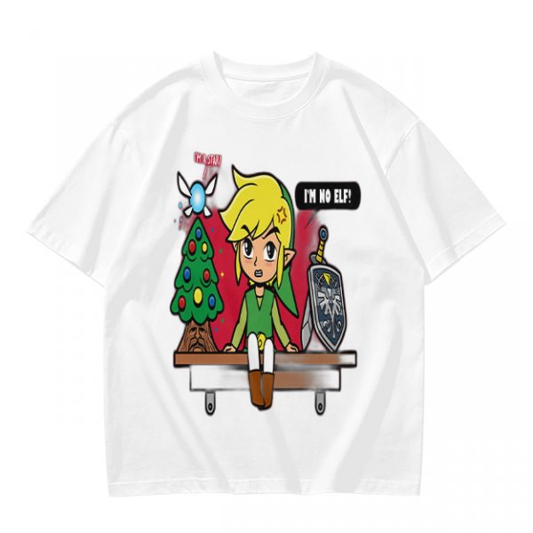 Zelda Christmas I'm No Elf Funny Graphic T-Shirt Design
