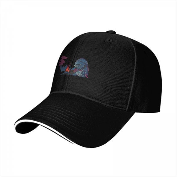Black Baseball Cap With Knight By Campfire Graphic Print
