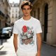 Studio Ghibli Characters Boat Graphic Olive T-Shirt