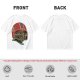 Olive T-Shirt with Zombie Football Player Helmet Graphic