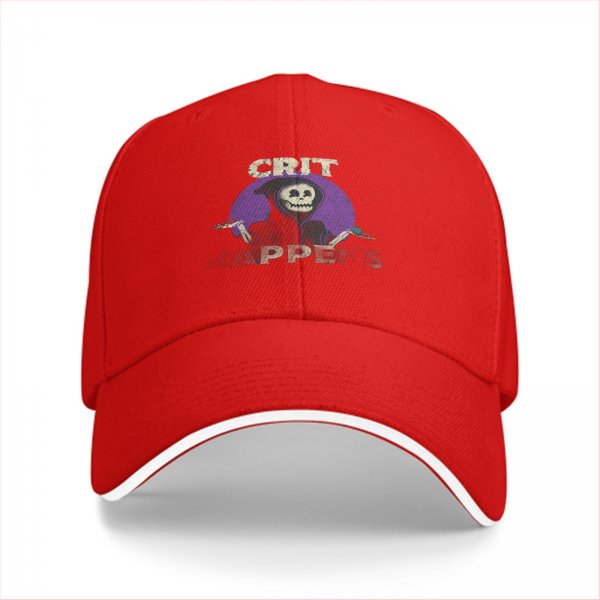Crit Happens Grim Reaper Graphic Baseball Cap