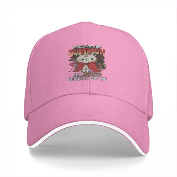 Please Do Not Summon The Worse Version Of Me Devil Cat Baseball Cap