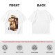 Olive t-shirt with espresso machine and cats graphic