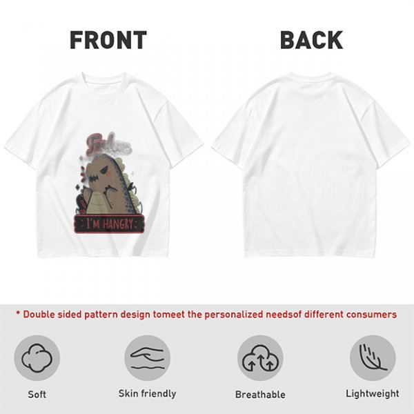 Olive T-Shirt With Hungry Dinosaur 'I'm Hangry' Print