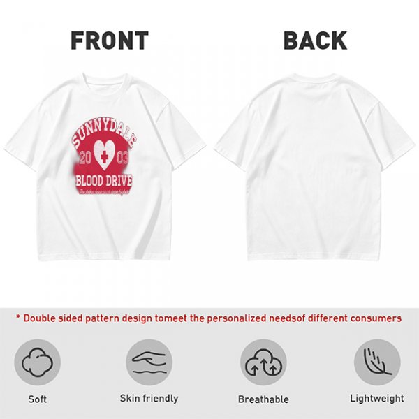 Sunnydale 2003 Blood Drive Themed Graphic T-Shirt