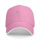 Black Baseball Cap With Small Sloth Face Graphic