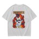 Olive t-shirt with cartoon dog and 'God has allowed me to live another day' print