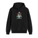 Black hoodie with stacked Totoro forest spirit artwork
