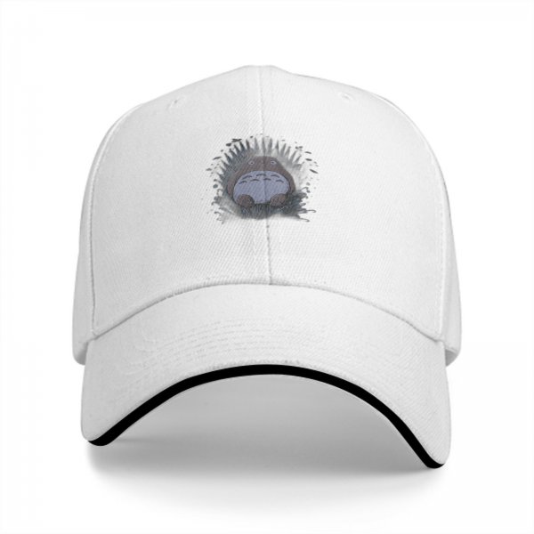 Black baseball cap with Totoro graphic print