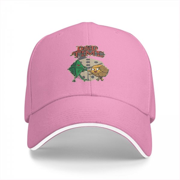 D&D Time Adventure Themed Baseball Cap With Dice Characters