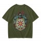 Olive T-Shirt With Praise The Sun Knight Sun Crest Print